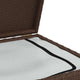 Cyrus Outdoor Storage Chest with Lift Lid | Steel | Brown Poly Rattan 47"