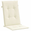 Amber Outdoor high back Chair Cushions | Set of 4 | Cream Polyester