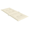 Amber Outdoor high back Chair Cushions | Set of 4 | Cream Polyester