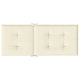 Amber Outdoor high back Chair Cushions | Set of 4 | Cream Polyester