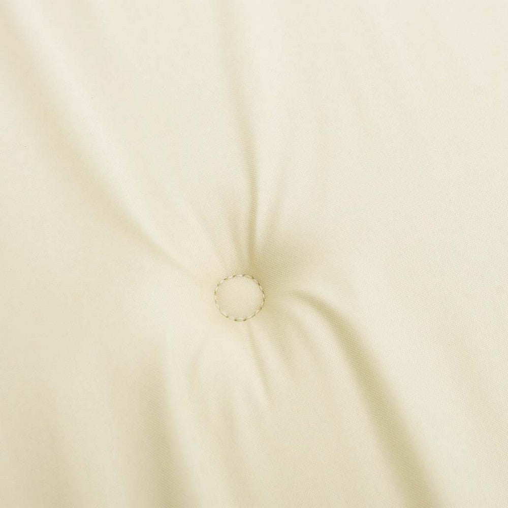 Amber Outdoor high back Chair Cushions | Set of 4 | Cream Polyester