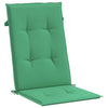 Amber Outdoor high back Chair Cushions | Set of 4 | Green Polyester