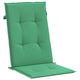 Amber Outdoor high back Chair Cushions | Set of 4 | Green Polyester