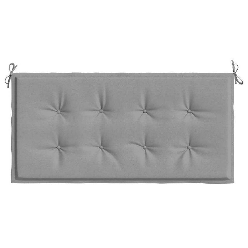 Ginny Garden Bench Cushion with Foam Fiber Filling | Gray Oxford Fabric