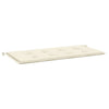 Ginny Garden Bench Cushion | Foam Fiber Filling | Cream Oxford Fabric