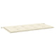 Ginny Garden Bench Cushion | Foam Fiber Filling | Cream Oxford Fabric
