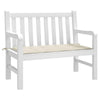 Ginny Garden Bench Cushion | Foam Fiber Filling | Cream Oxford Fabric