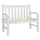 Ginny Garden Bench Cushion | Foam Fiber Filling | Cream Oxford Fabric