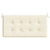 Ginny Garden Bench Cushion | Foam Fiber Filling | Cream Oxford Fabric