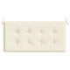 Ginny Garden Bench Cushion | Foam Fiber Filling | Cream Oxford Fabric