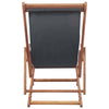 Saba Outdoor Adjustable Folding Beach Chair | Gray Eucalyptus Wood