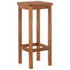 Raha Rustic-Style Outdoor Barstool Set of 2 | Brown Solid Acacia Wood