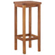Raha Rustic-Style Outdoor Barstool Set of 2 | Brown Solid Acacia Wood