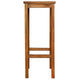 Raha Rustic-Style Outdoor Barstool Set of 2 | Brown Solid Acacia Wood