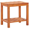 vidaXL Side Table Solid Acacia Wood 17.7"x13"x17.7