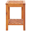 vidaXL Side Table Solid Acacia Wood 17.7"x13"x17.7