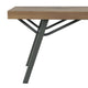 Draco Outdoor Garden Bench | Brown Acacia Wood | Gray Steel 47"