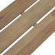 Draco Outdoor Garden Bench | Brown Acacia Wood | Gray Steel 47"