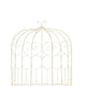 Amyra Arched Garden Bench | Decorative Inlays | White Wrought Iron 79"