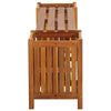 Zayn Garden Bench with 2 Built-In Planter Boxes | Brown Acacia Wood 59"