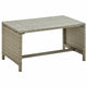 vidaXL Coffee Table Beige 27.6"x15.7"x15" Poly Rattan