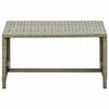 vidaXL Coffee Table Beige 27.6"x15.7"x15" Poly Rattan