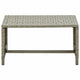 vidaXL Coffee Table Beige 27.6"x15.7"x15" Poly Rattan