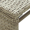 vidaXL Coffee Table Beige 27.6"x15.7"x15" Poly Rattan
