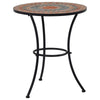 vidaXL Mosaic Bistro Table Orange/Gray 23.6" Ceramic
