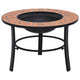 vidaXL Mosaic Fire Pit Terracotta 26.8" Ceramic