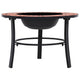 vidaXL Mosaic Fire Pit Terracotta 26.8" Ceramic