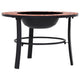vidaXL Mosaic Fire Pit Terracotta 26.8" Ceramic