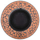 vidaXL Mosaic Fire Pit Terracotta 26.8" Ceramic