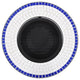 vidaXL Mosaic Fire Pit Blue and White 26.8" Ceramic
