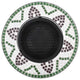 vidaXL Mosaic Fire Pit Green 26.8" Ceramic