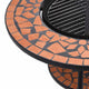 vidaXL Mosaic Fire Pit Table Terracotta 26.8" Ceramic