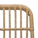 vidaXL 3 Piece Bistro Set Poly Rattan Oak