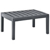 Akon Rectangular Garden Table | Matte Anthracite Plastic 31"