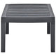 Akon Rectangular Garden Table | Matte Anthracite Plastic 31"