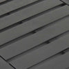 Akon Rectangular Garden Table | Matte Anthracite Plastic 31"