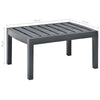 Akon Rectangular Garden Table | Matte Anthracite Plastic 31"