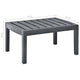 Akon Rectangular Garden Table | Matte Anthracite Plastic 31"