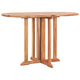 Mayo Garden Butterfly Dining Table | Foldable Design | Natural Teak Wood 47"