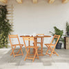 Mayo Garden Butterfly Dining Table | Foldable Design | Natural Teak Wood 47"