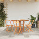 Mayo Garden Butterfly Dining Table | Foldable Design | Natural Teak Wood 47"