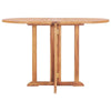 Mayo Garden Butterfly Dining Table | Foldable Design | Natural Teak Wood 47"