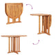 Mayo Garden Butterfly Dining Table | Foldable Design | Natural Teak Wood 47"