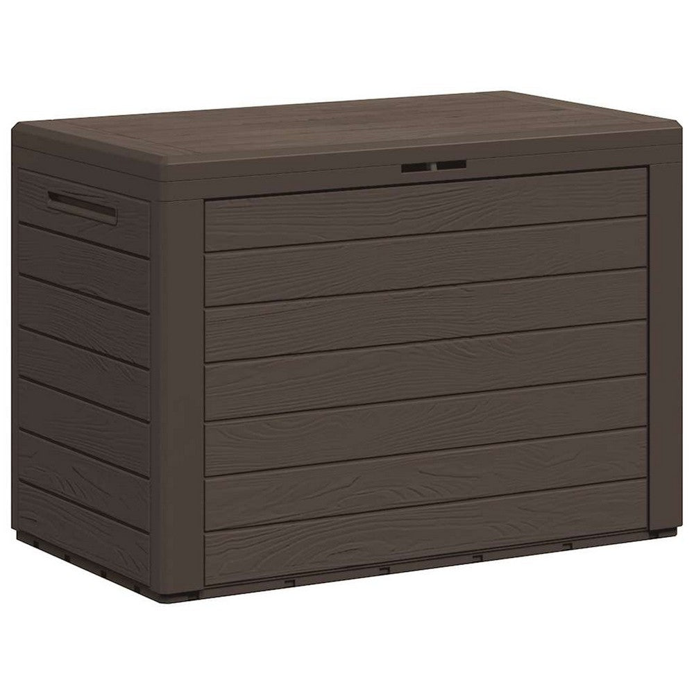 Sofia Outdoor Storage Box | Matte Finish | Brown Polypropylene 31"
