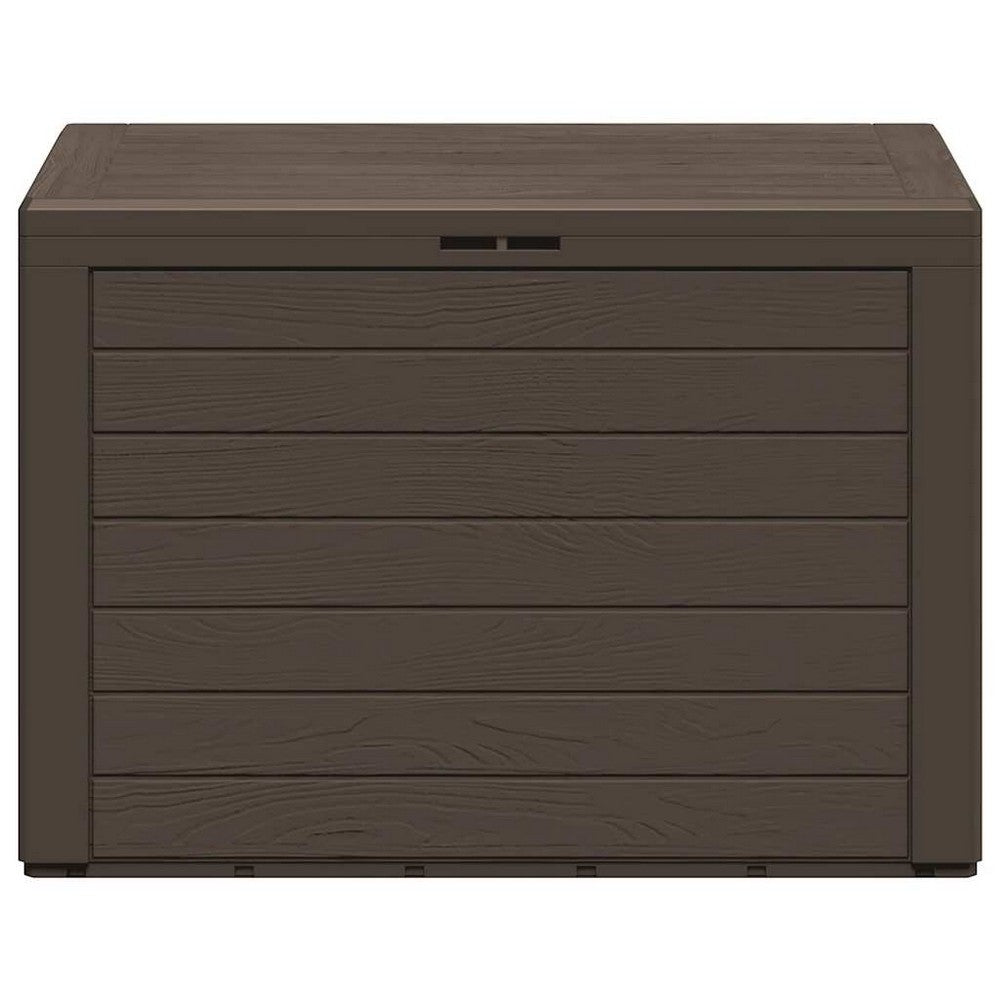 Sofia Outdoor Storage Box | Matte Finish | Brown Polypropylene 31"
