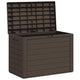 Sofia Outdoor Storage Box | Matte Finish | Brown Polypropylene 31"